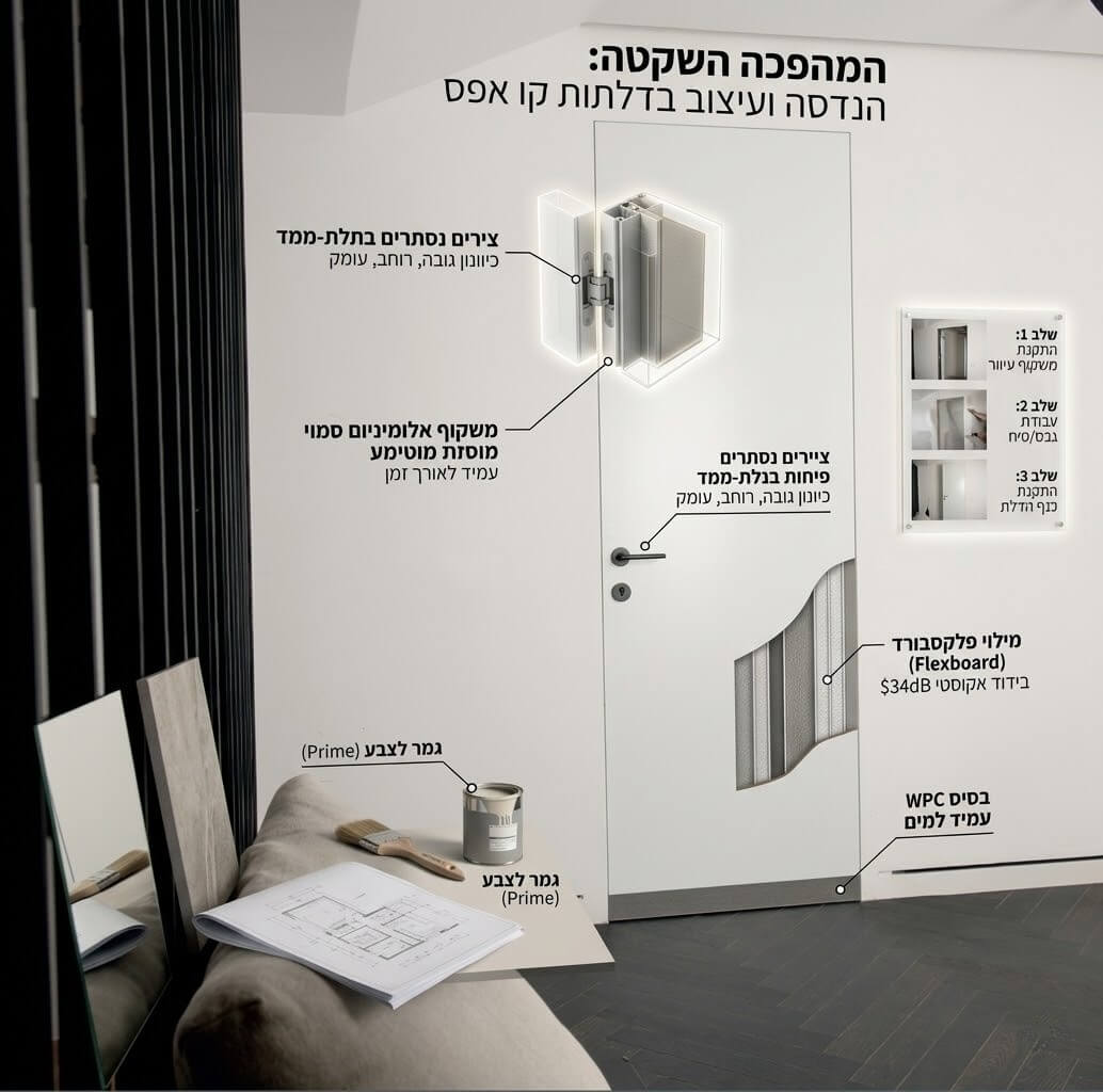 המדריך ההנדסי והעיצובי לדלתות קו אפס ודלתות פנים פרימיום