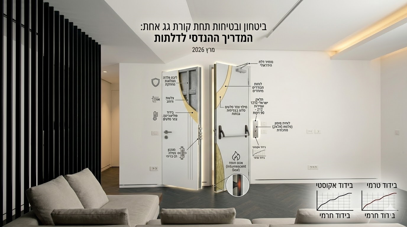 מדריך ההנדסי לדלתות אש ודלתות כניסה מתקדמות